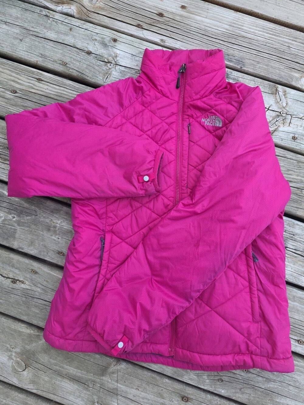 The North Face Pink Quilted Insulated Jacket Lightweight Coat Women's Size Large